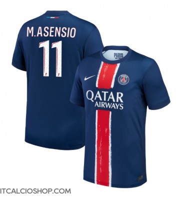 Paris Saint-Germain Marco Asensio #11 Prima Maglia 2024-25 Manica Corta